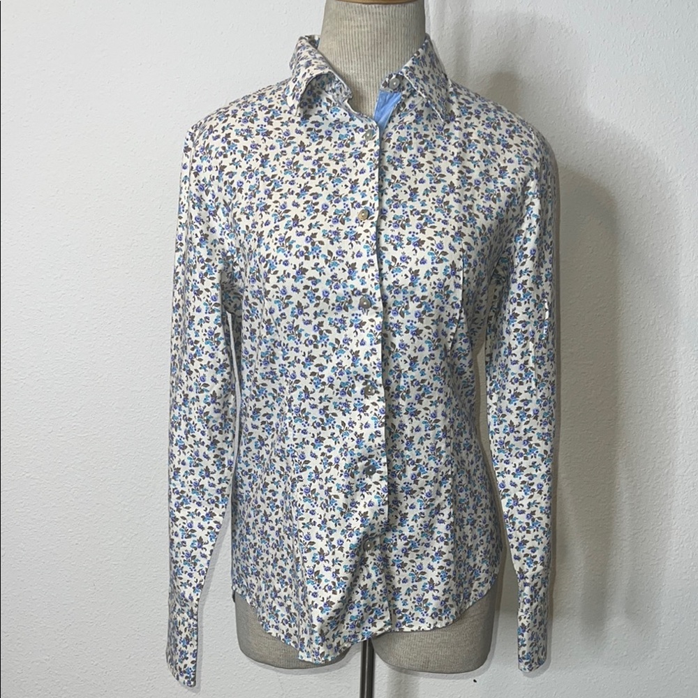Nava Floral Cotton Button Up Shirt